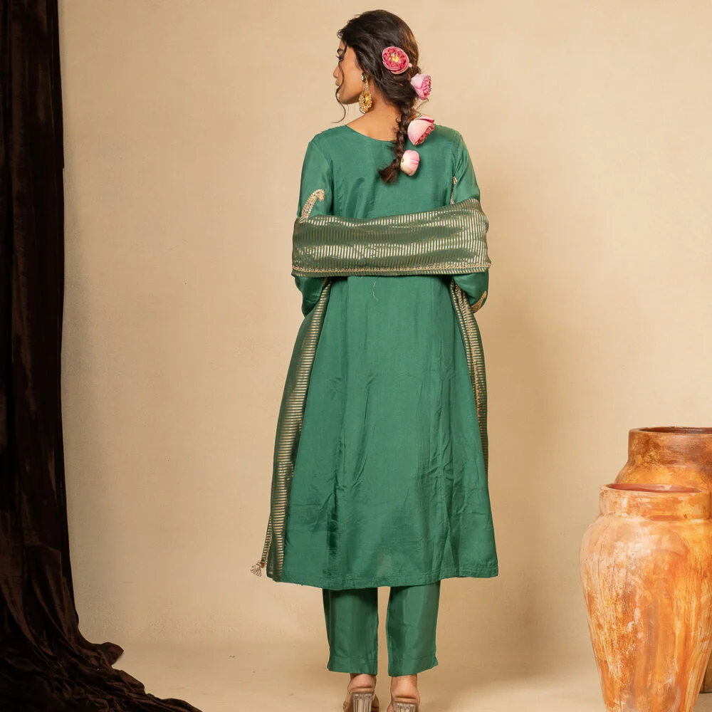 Teal Gulmohar Kurta Set