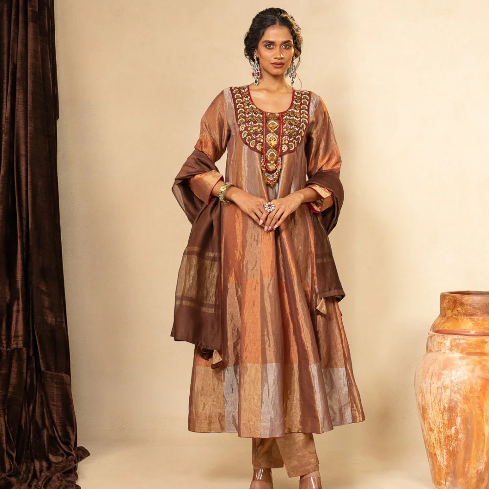 Vintage Bronze Hand Crafted Kurta Set
