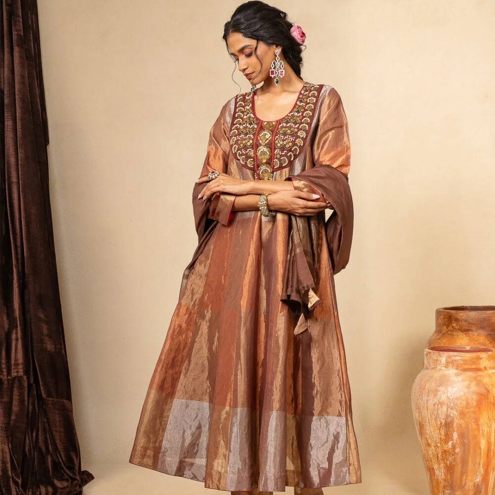 Vintage Bronze Hand Crafted Kurta Set