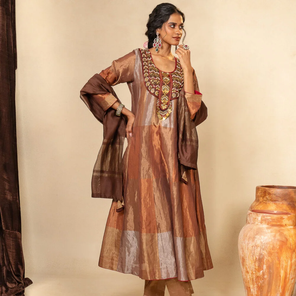 Vintage Bronze Hand Crafted Kurta Set