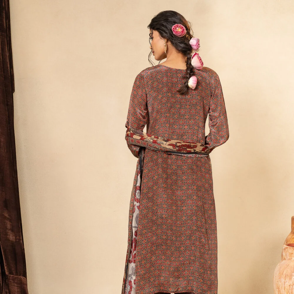 Rangrez Ajrakh Kurta Set