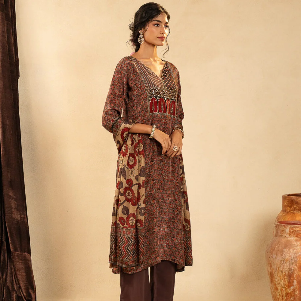 Rangrez Ajrakh Kurta Set