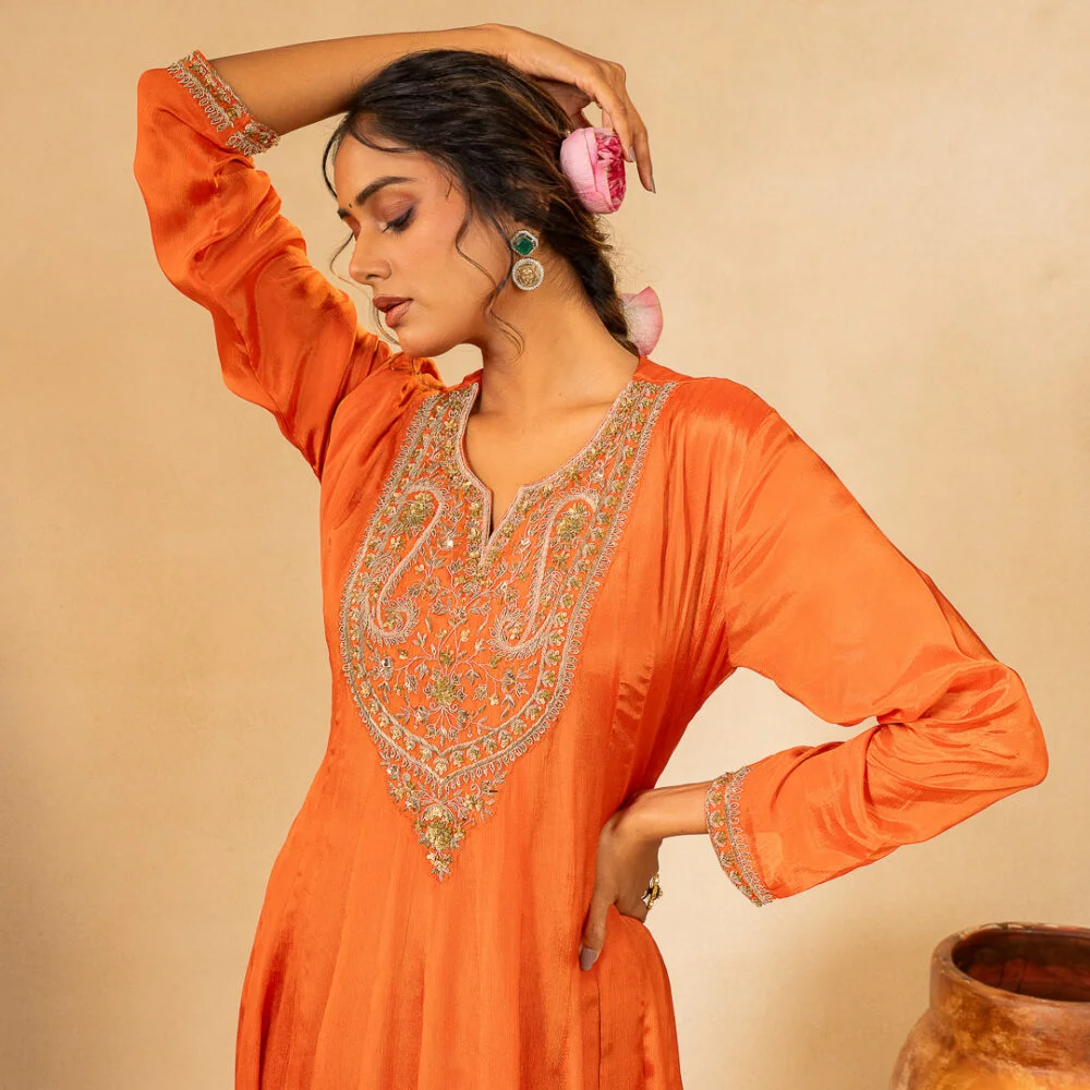 Kesariya Noor Festive Kurta