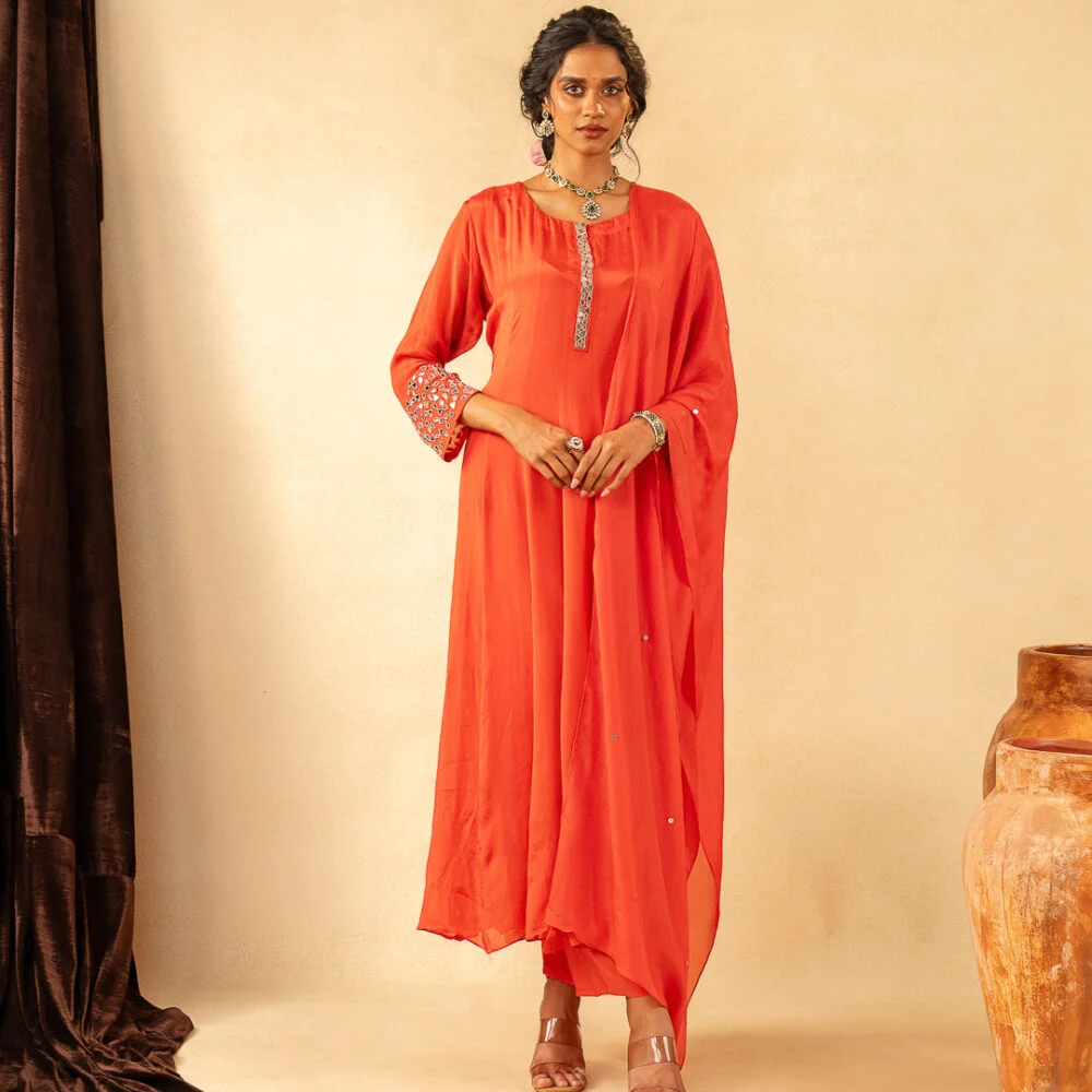 Anaya Mirror Work Kurta Set