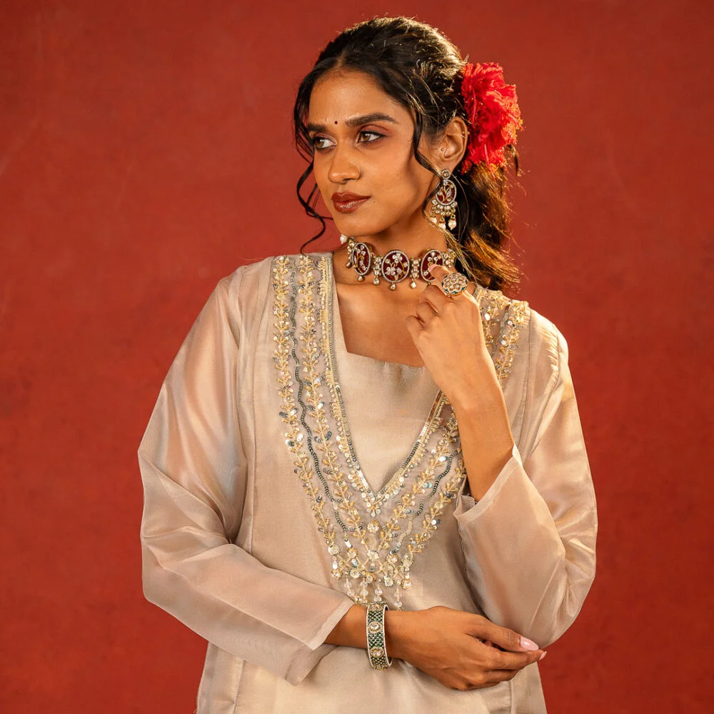 Silver Tissue Cord-Set