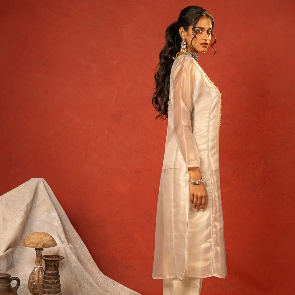 Silver Tissue Cord-Set