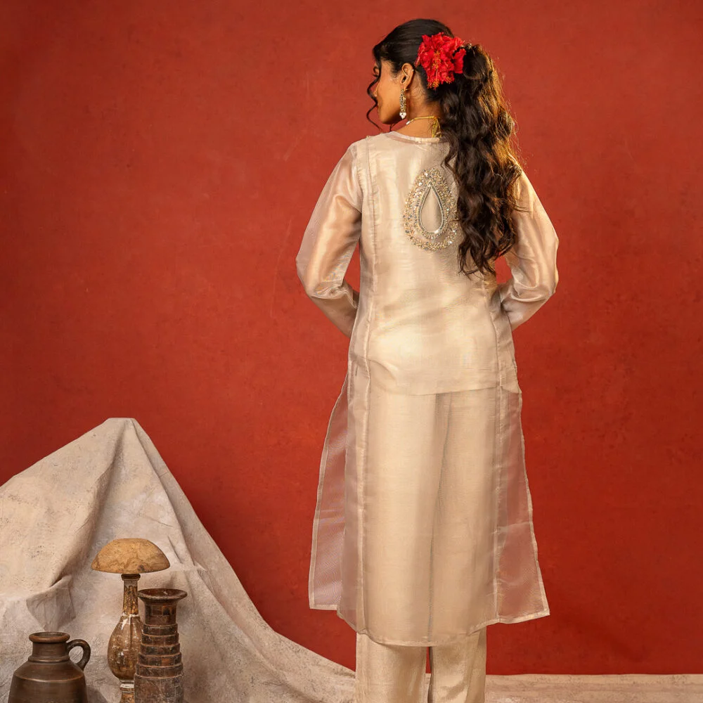 Silver Tissue Cord-Set