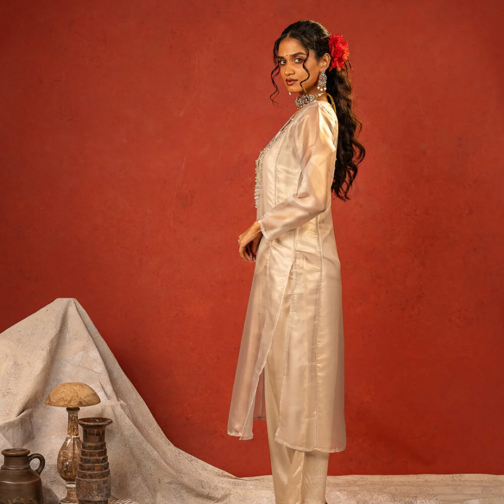 Silver Tissue Cord-Set