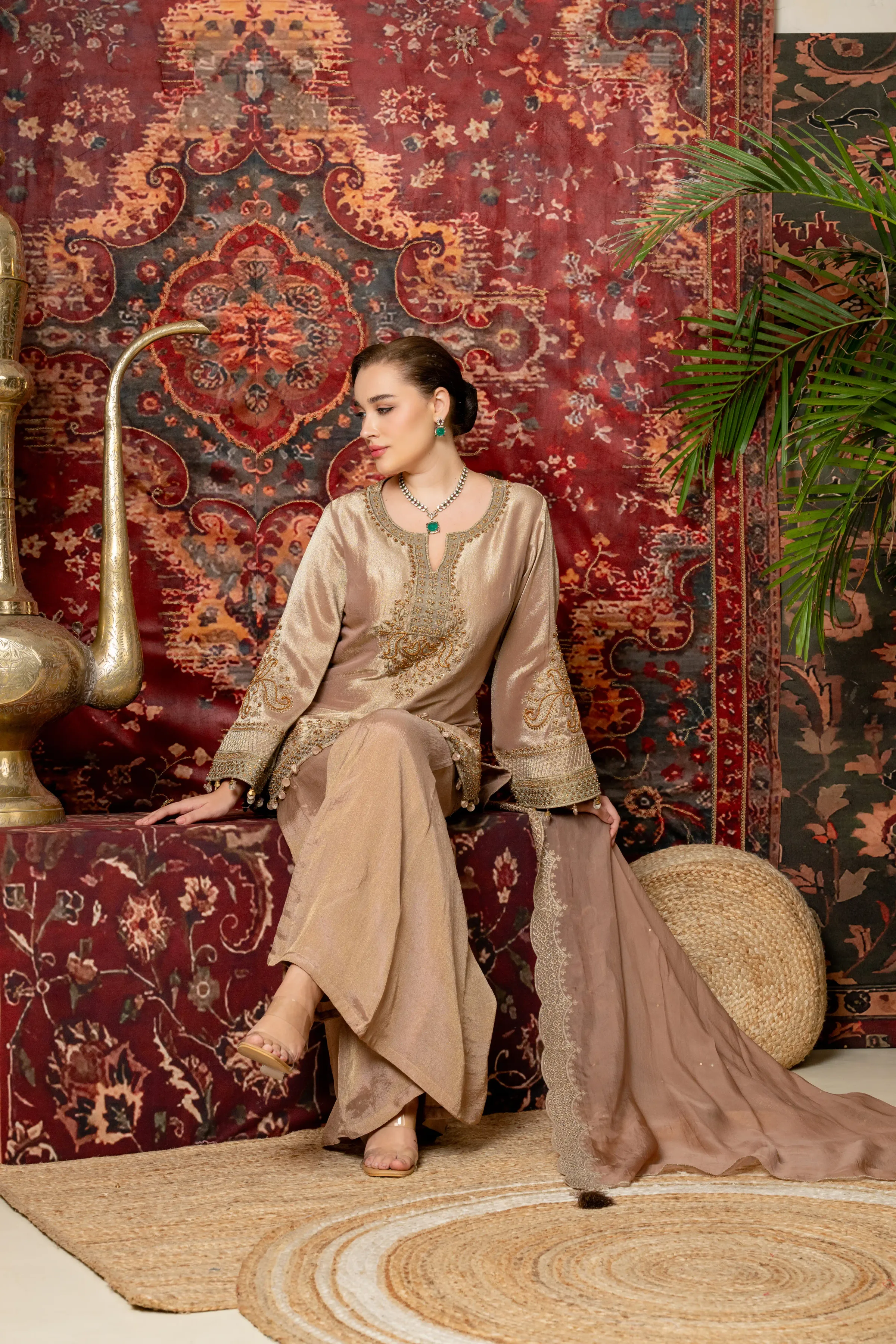 Zarmina Grace Embroidered Kurta Set