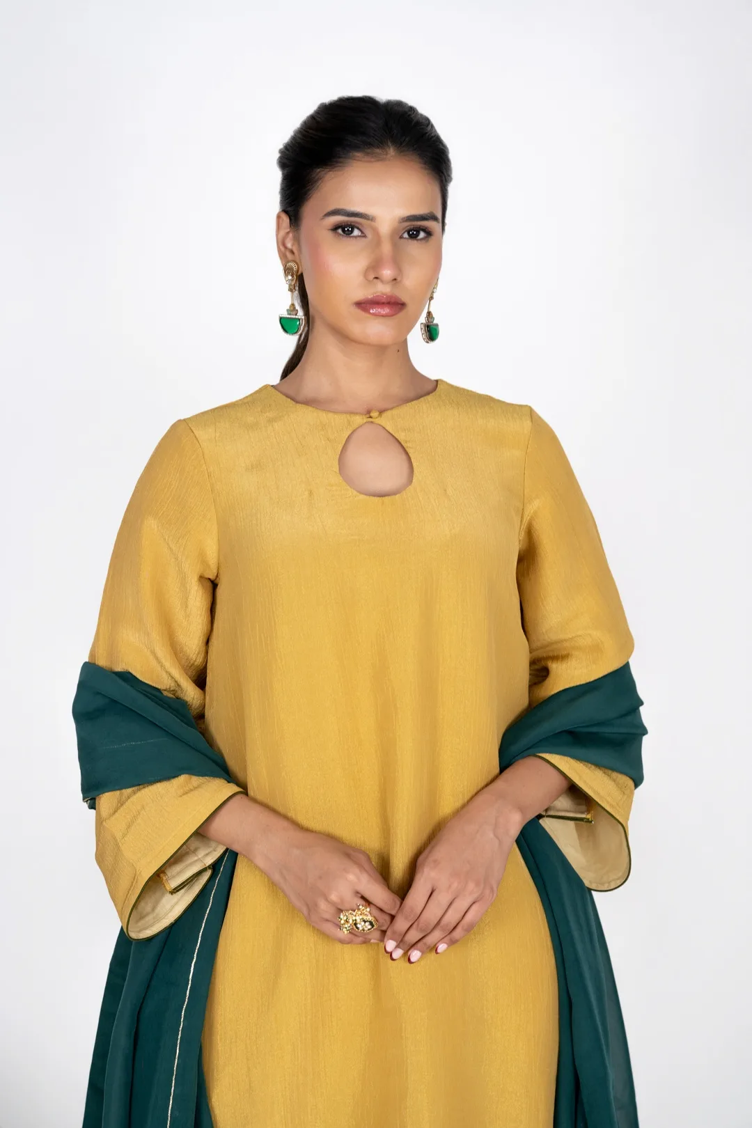 Meher Mustard Kurta Set With Dupatta