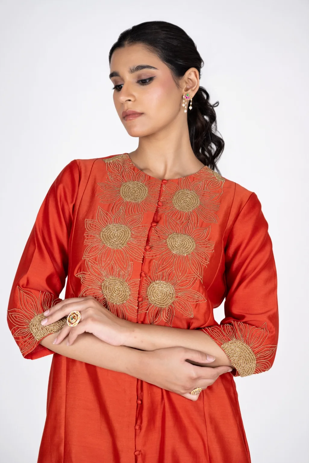 Aurelia Orange Kurta set