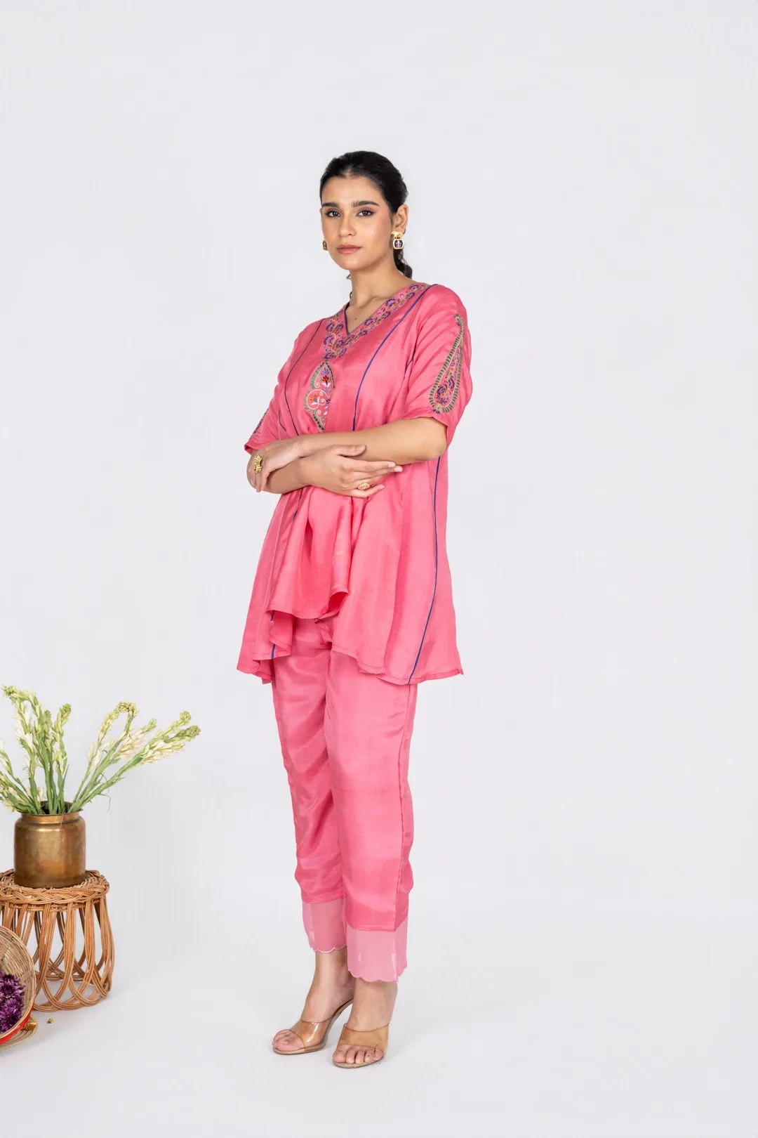 Roshanara Pink Co-ord Set