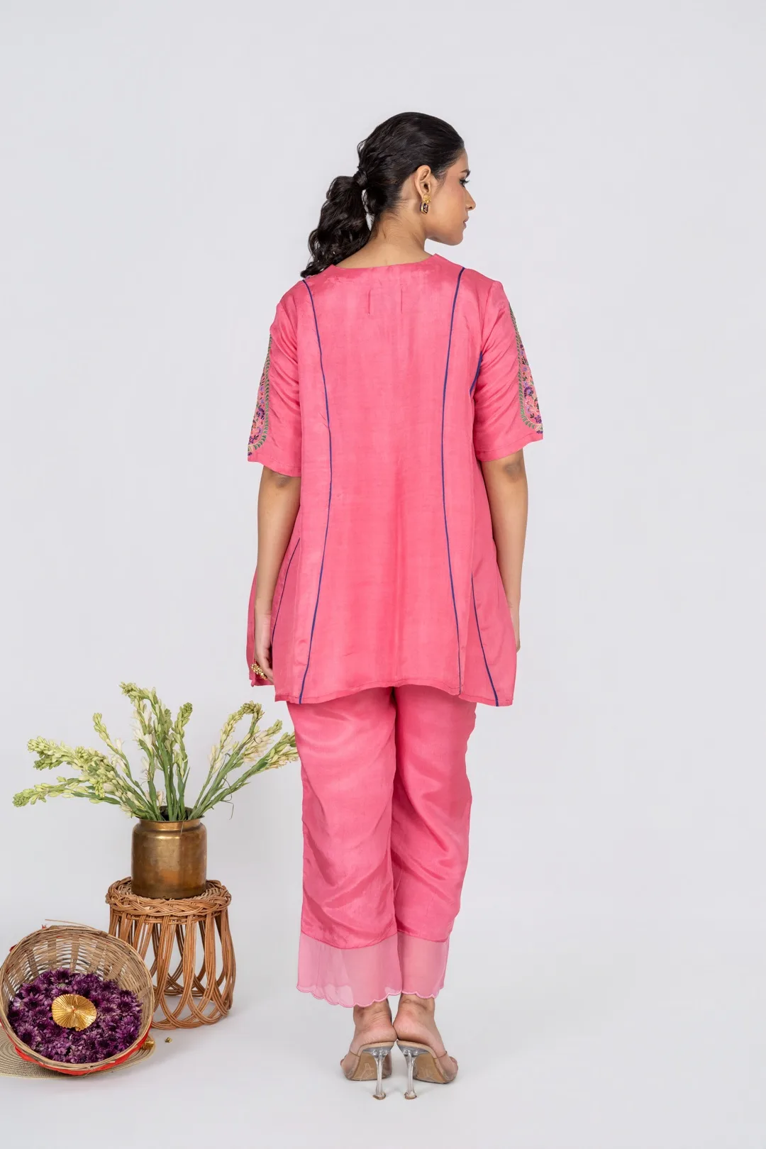 Roshanara Pink Co-ord Set