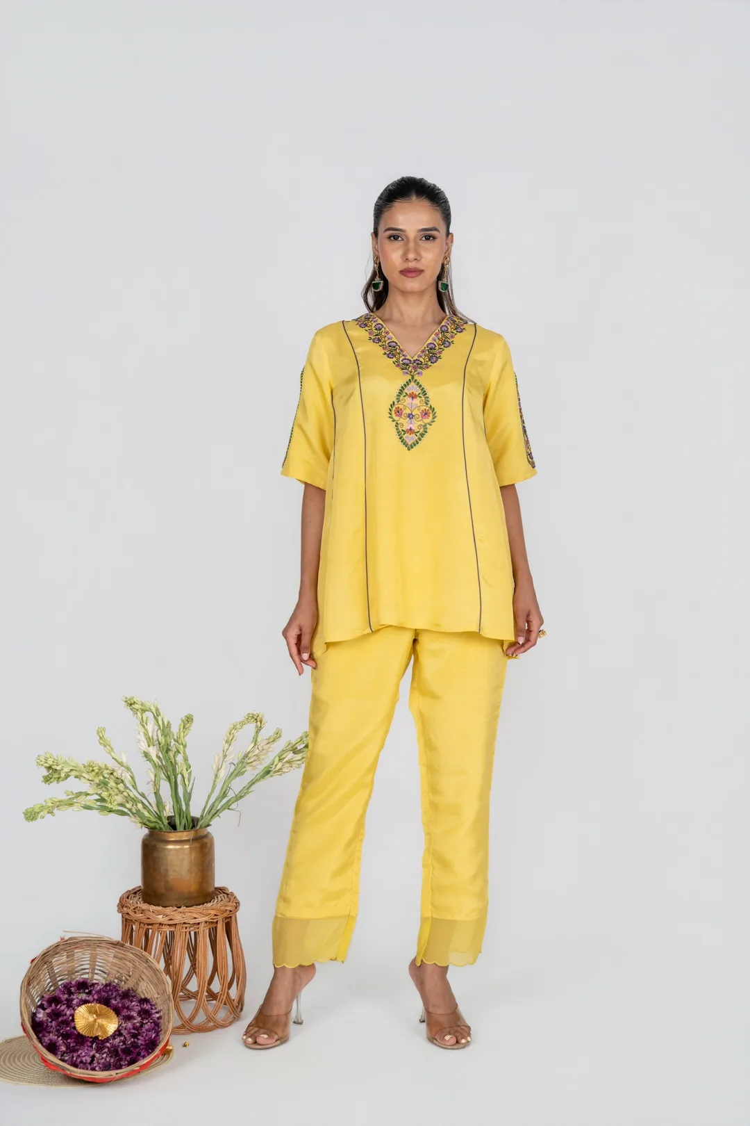 Amber Yellow Co-ord Set