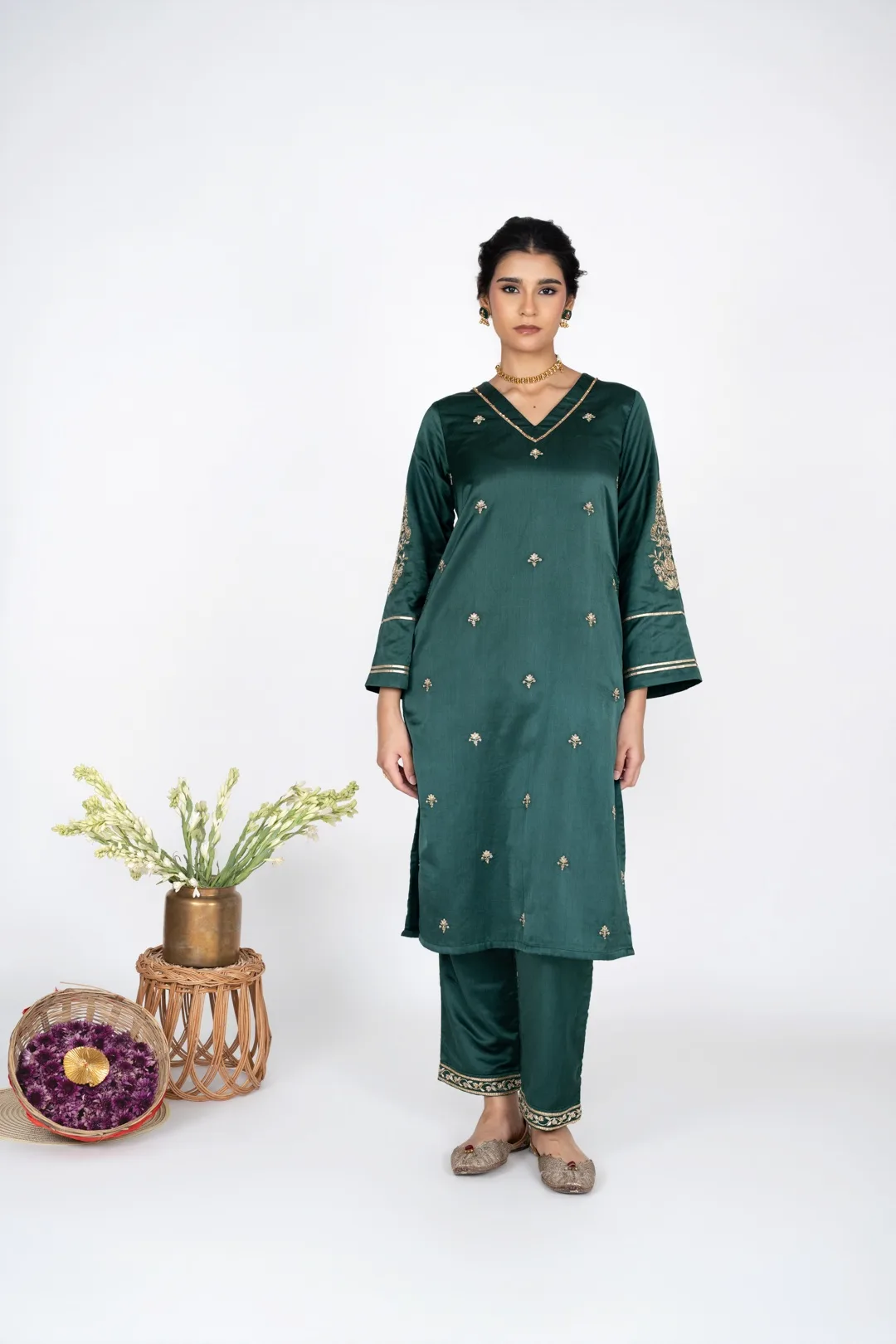 Zeen Emerald kurta Set with Dupatta