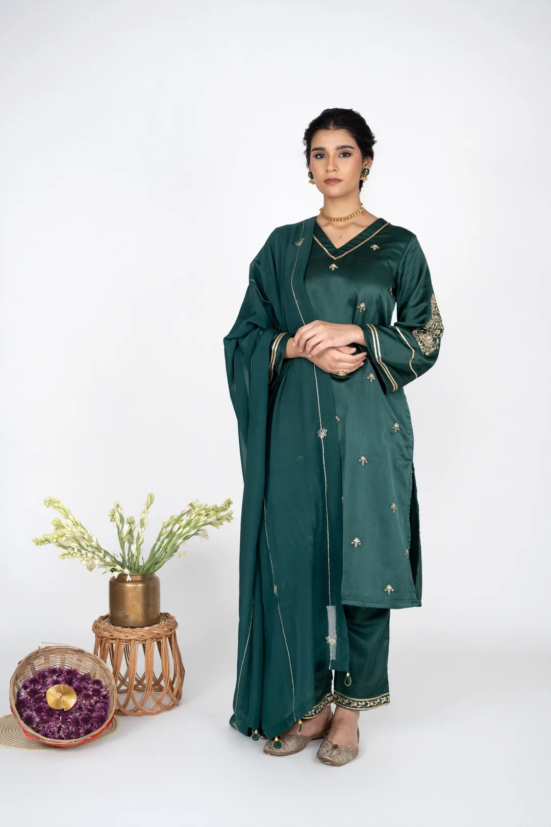 Zeen Emerald kurta Set with Dupatta