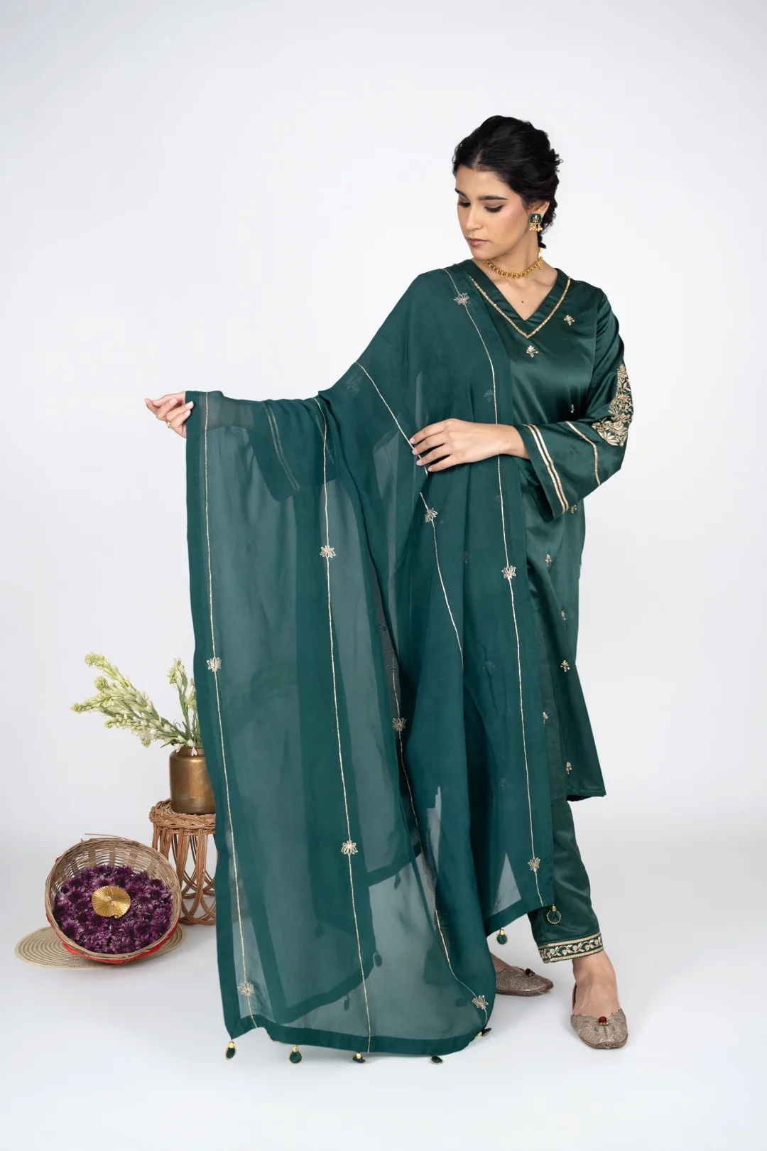 Zeen Emerald kurta Set with Dupatta