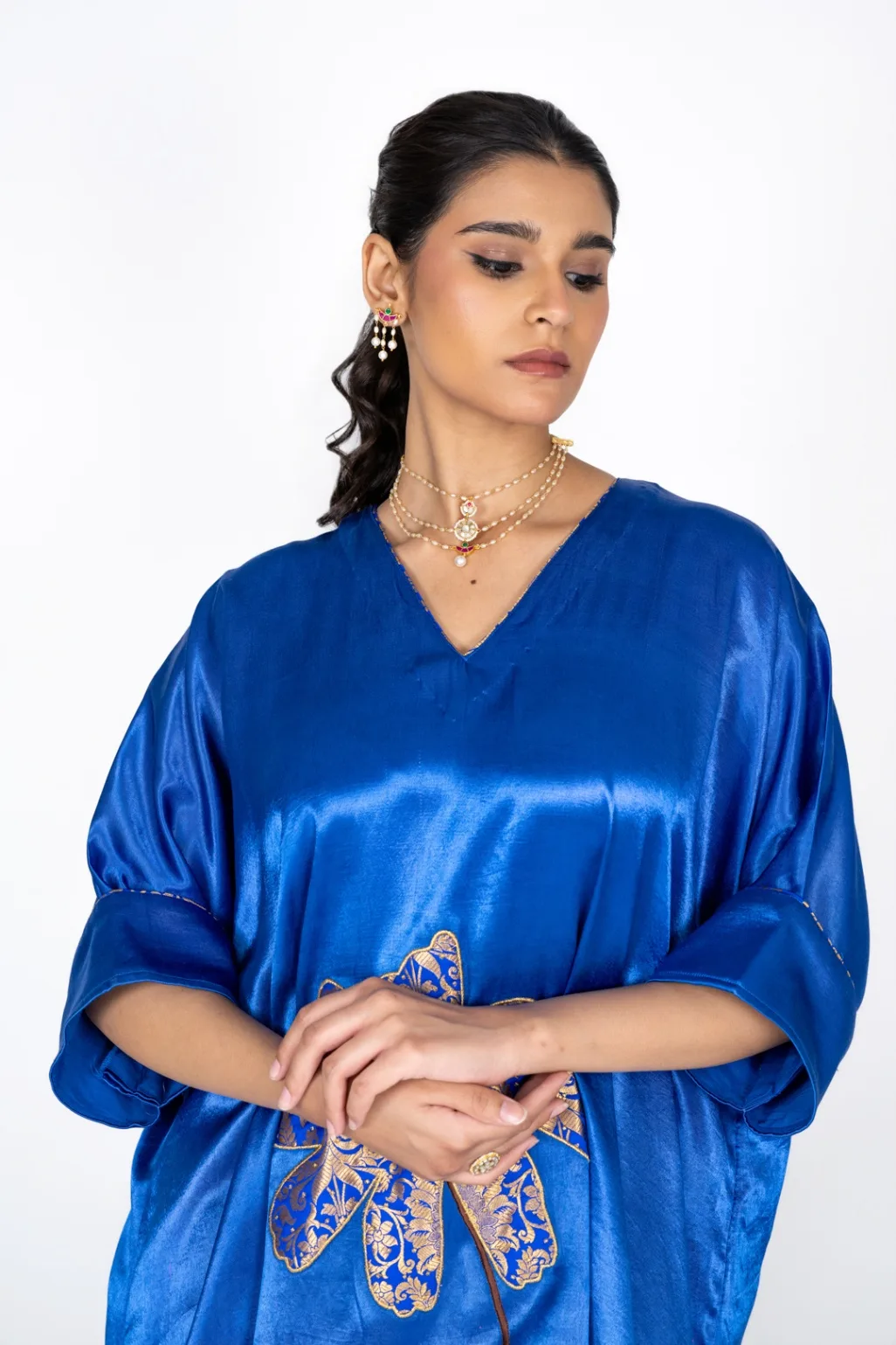 Solace Blue Kaftan Set