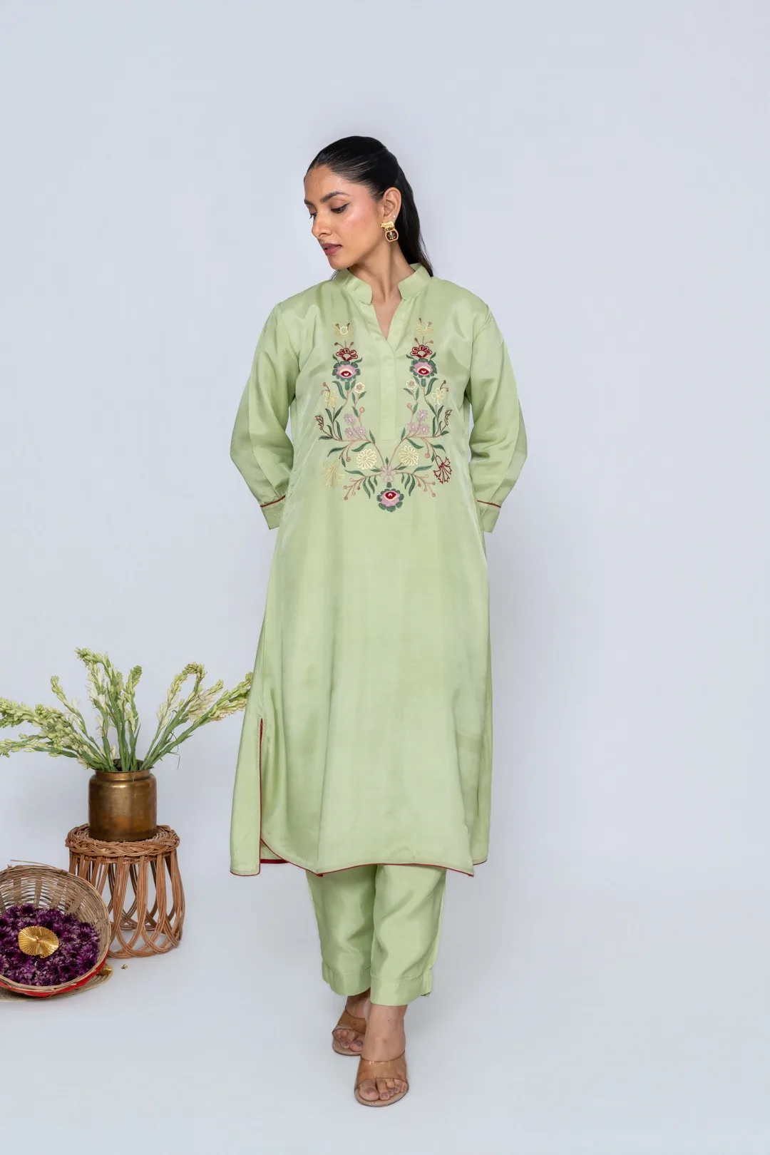 Ferne Green Kurta set