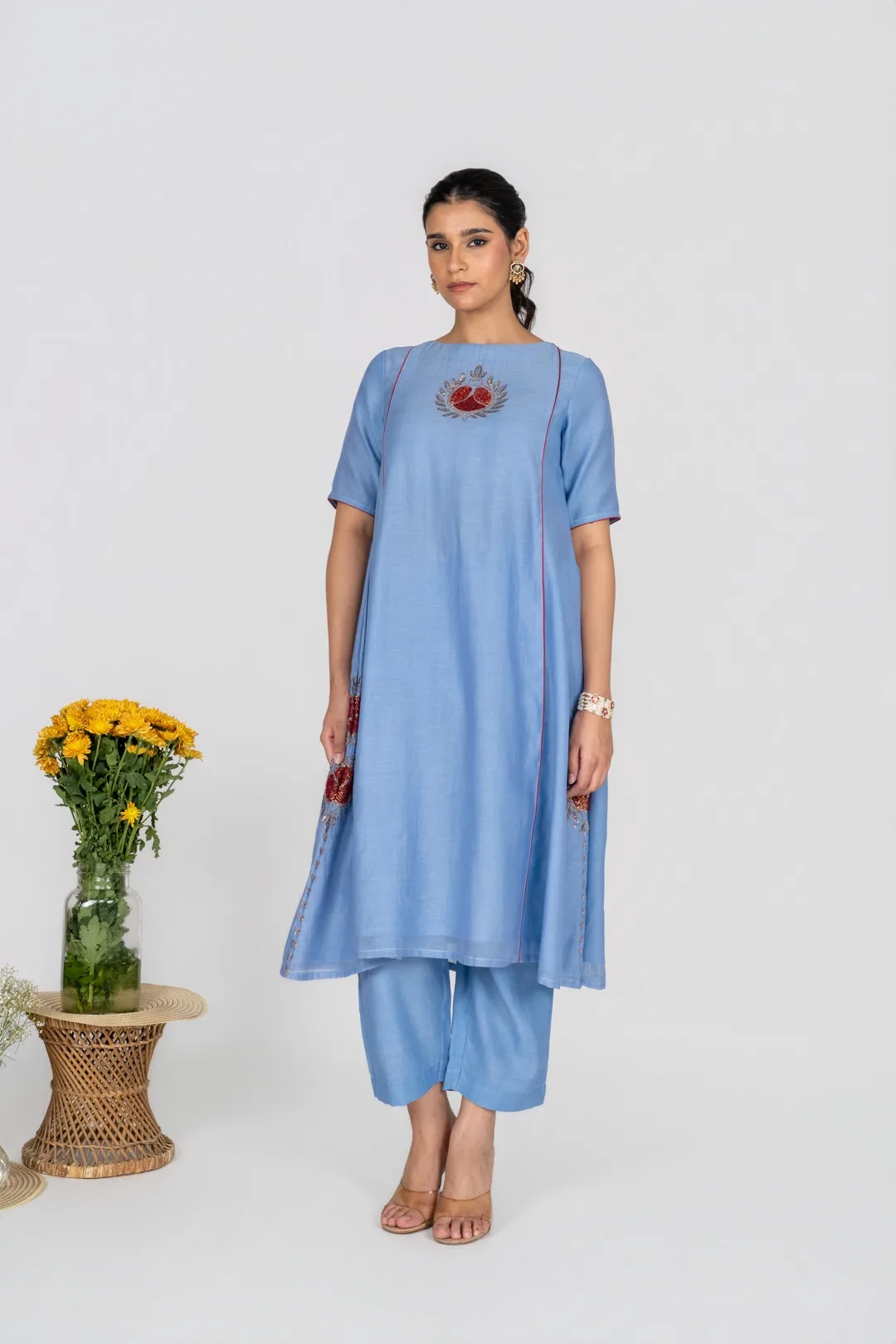 Blue Gulnaar kurta set