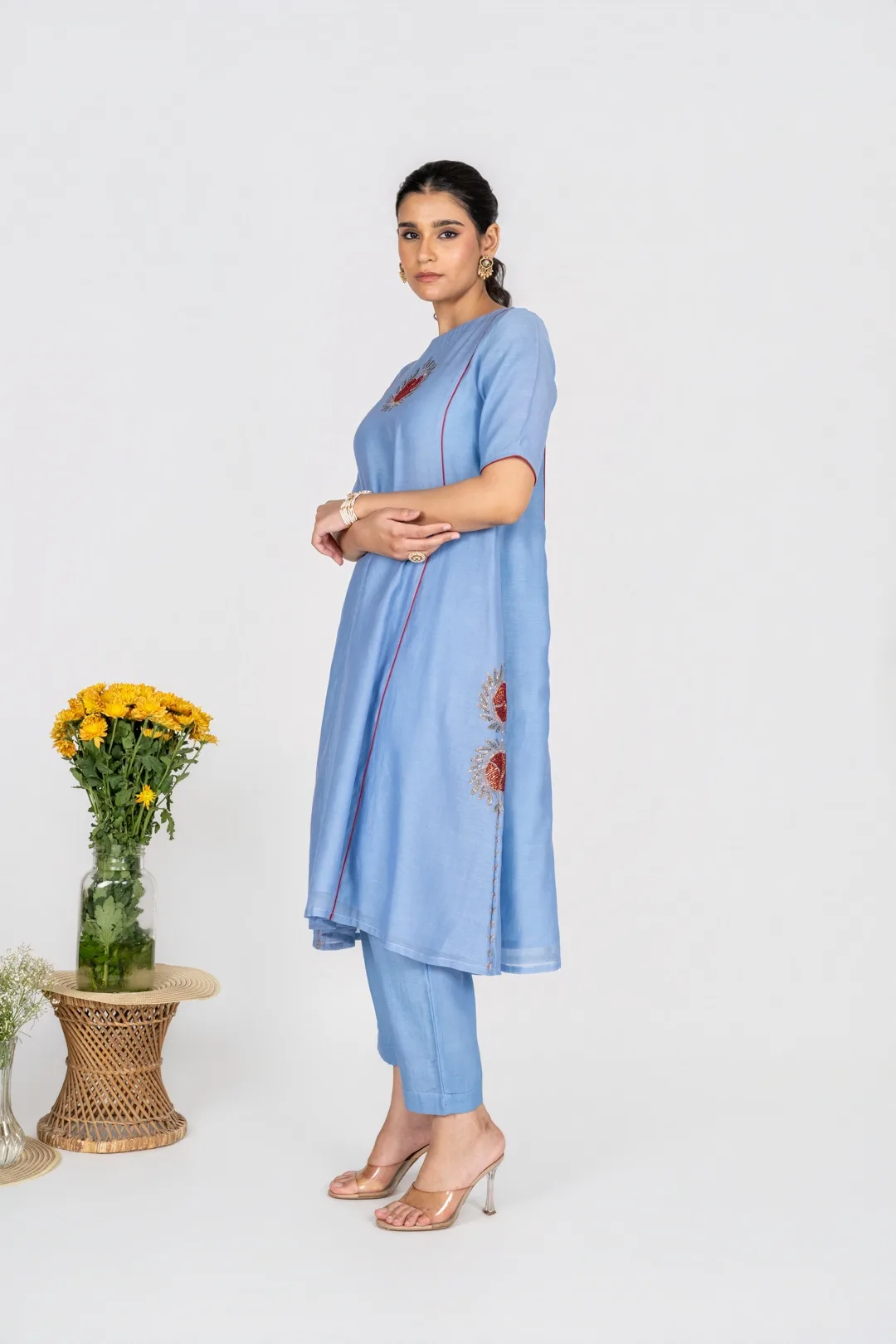 Blue Gulnaar kurta set