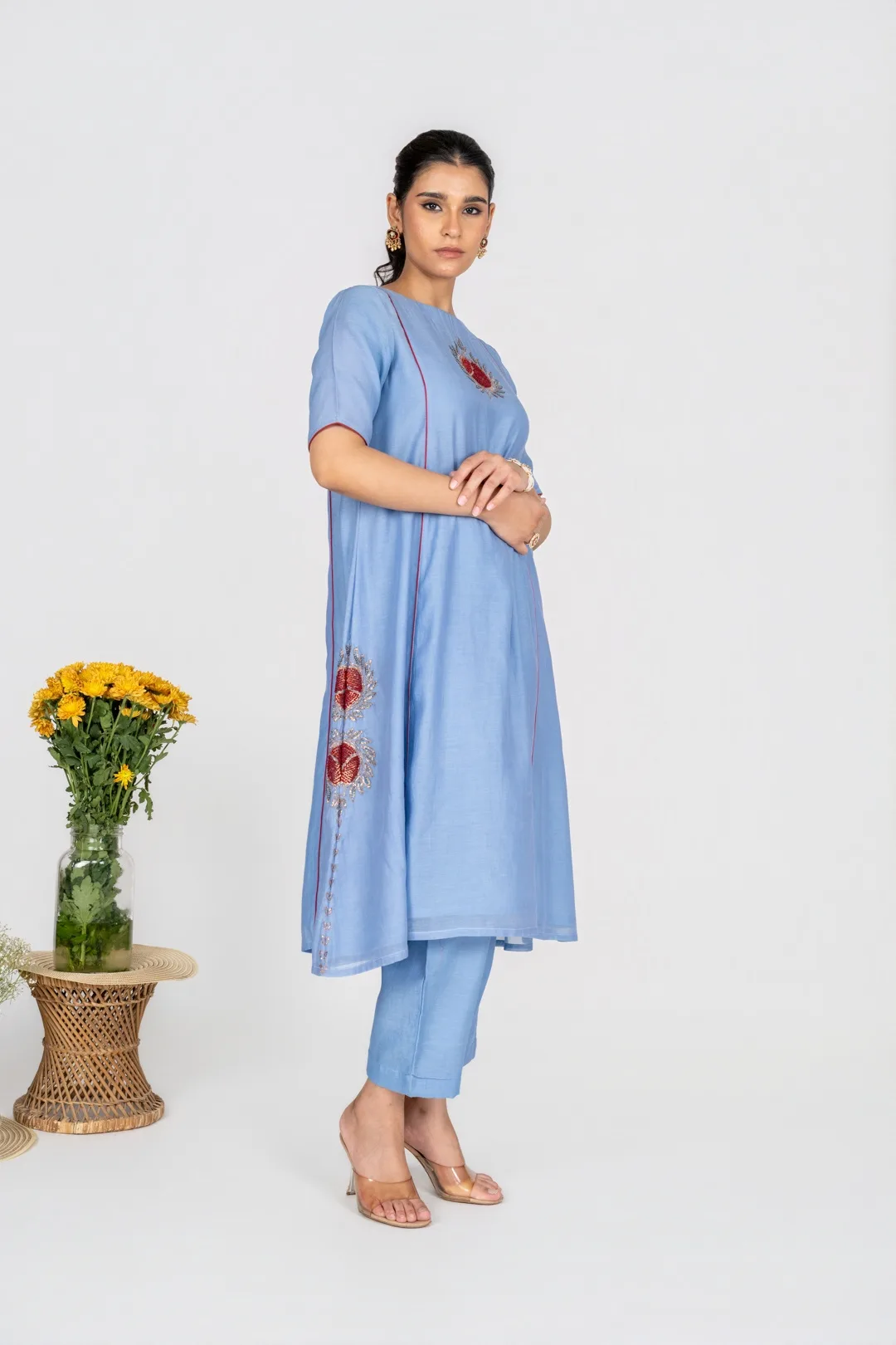 Blue Gulnaar kurta set