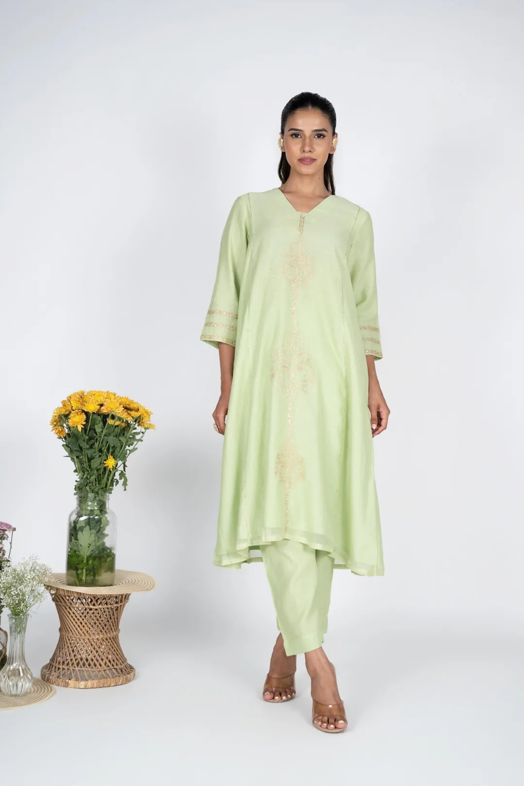Svam Green Kurta Set
