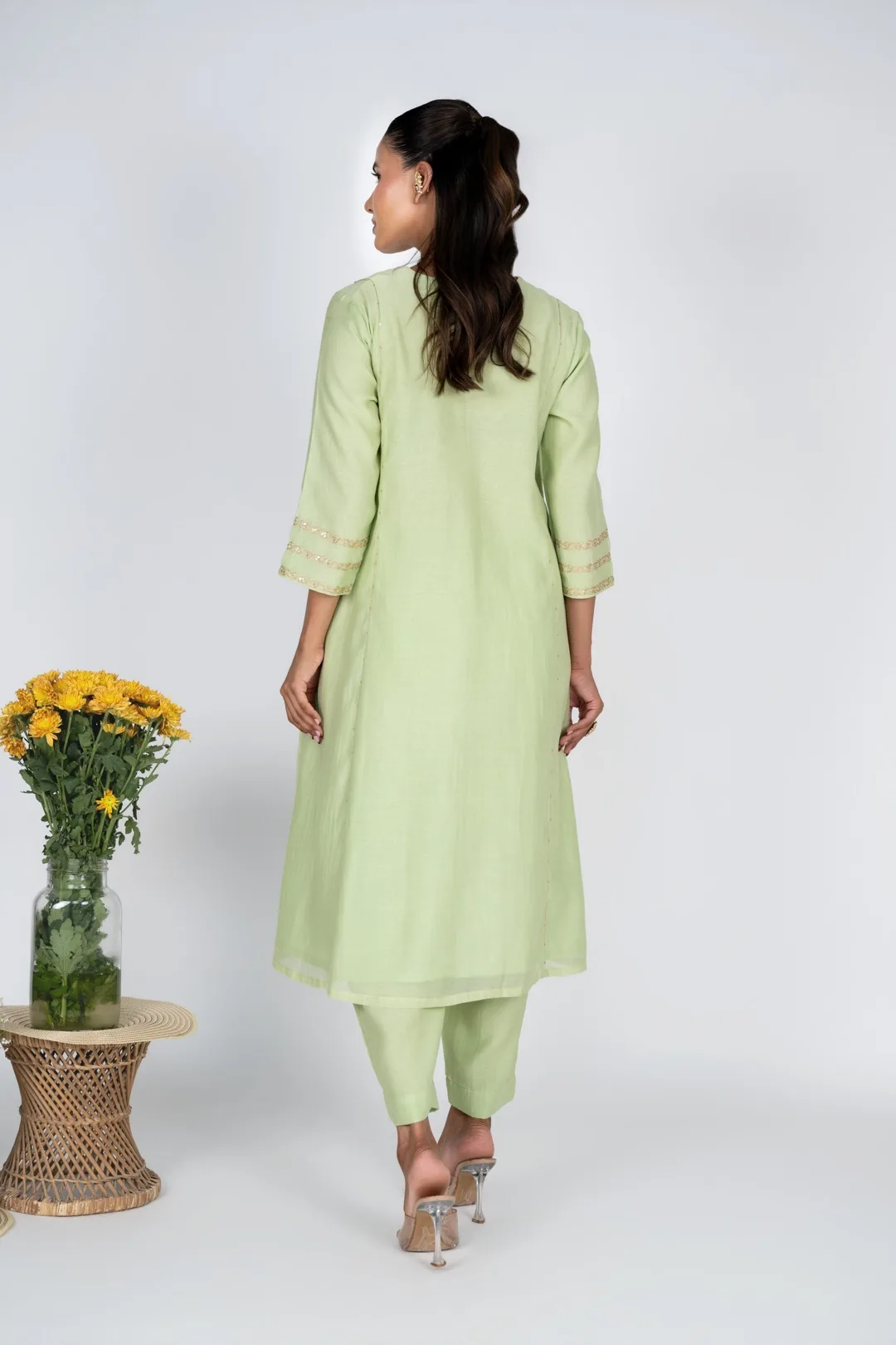 Svam Green Kurta Set