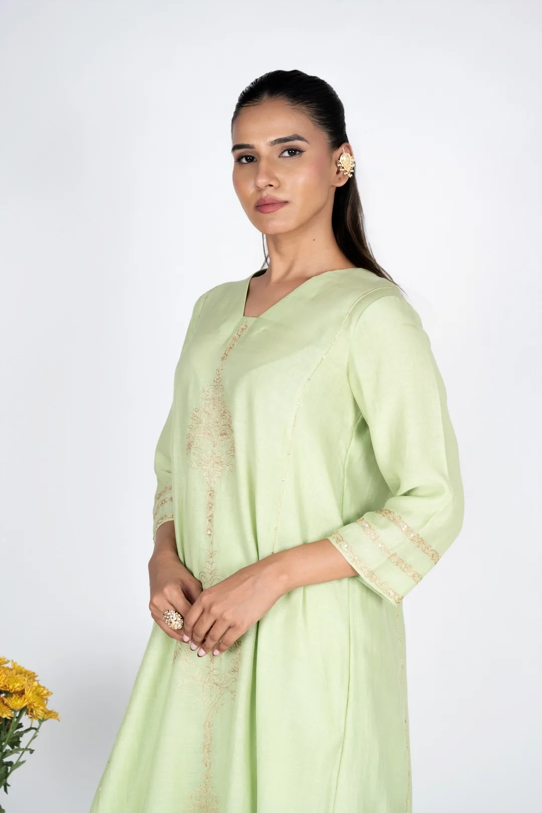 Svam Green Kurta Set