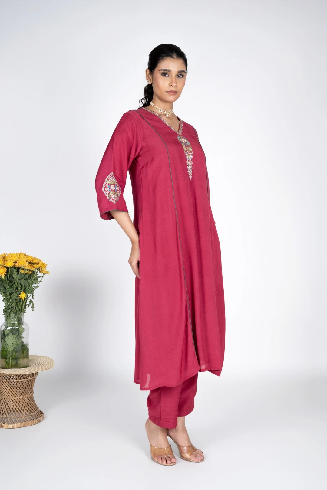 Shirin Pink Kurta set
