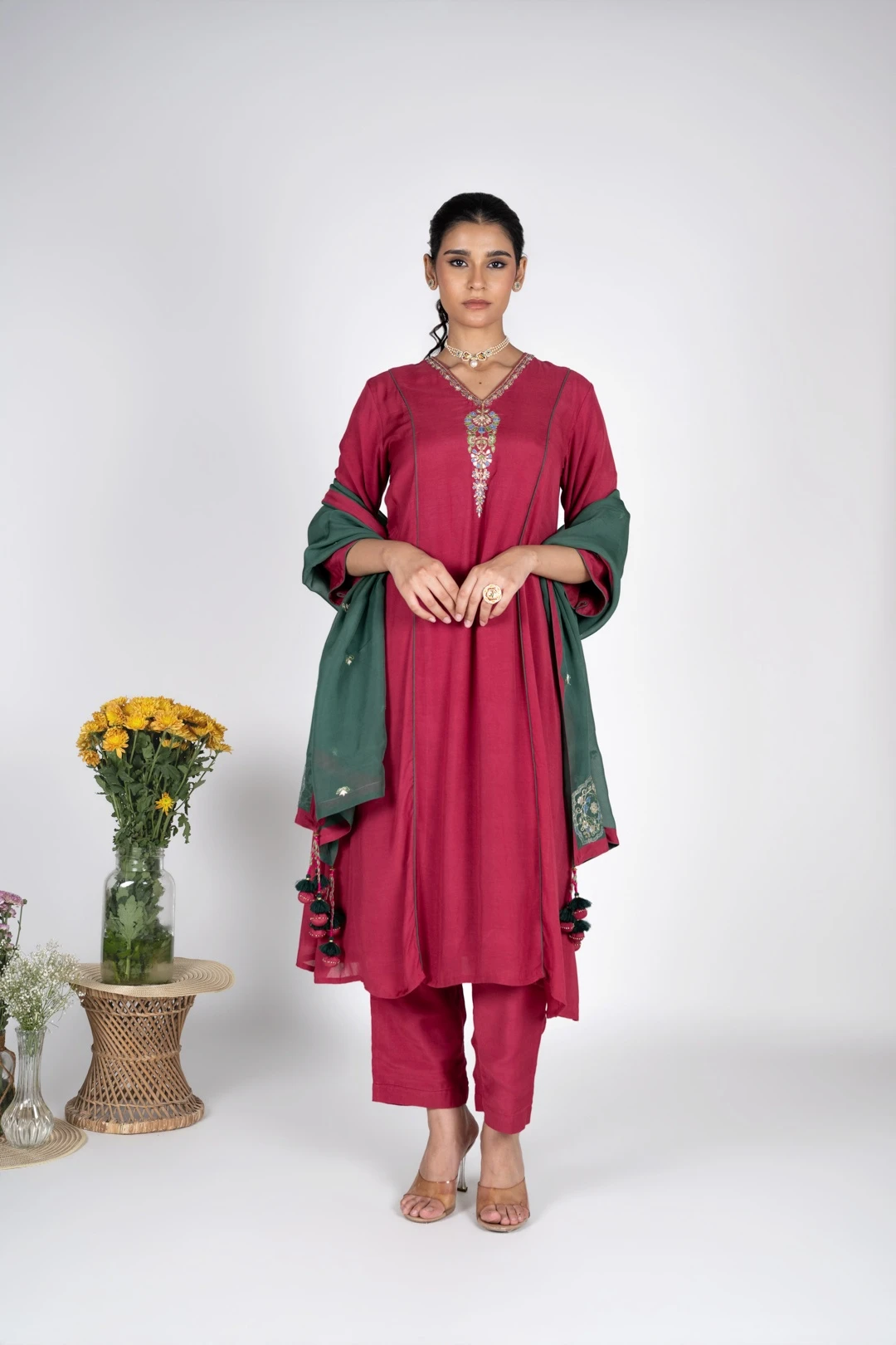 Shirin Pink Kurta set