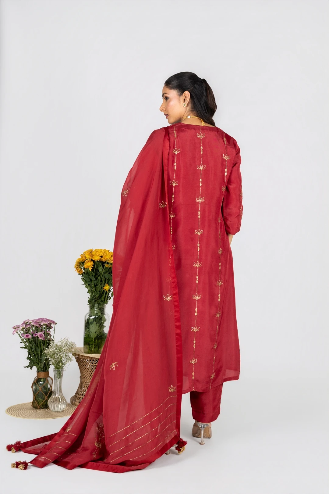 Rumi Red kurta set
