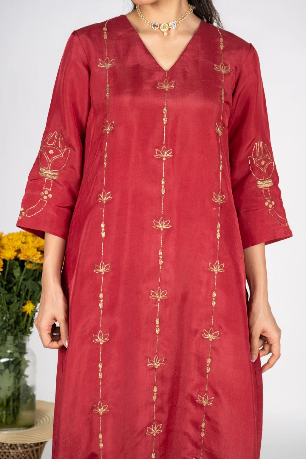 Rumi Red kurta set