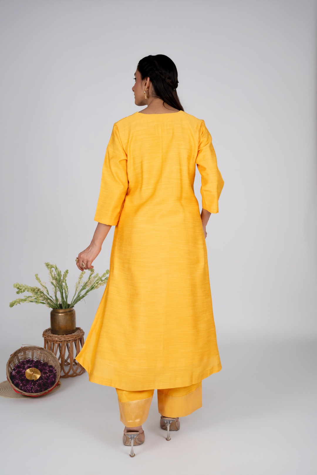 Miorah Yellow Kurta Set