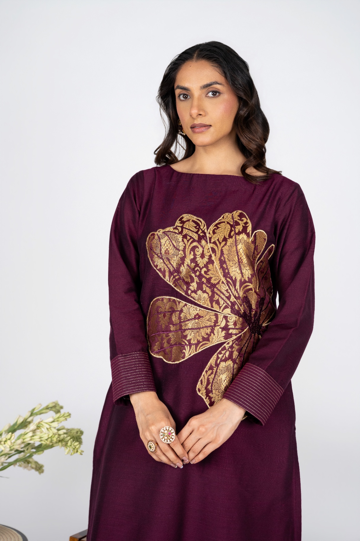 Mulberry Flower Kurta Set