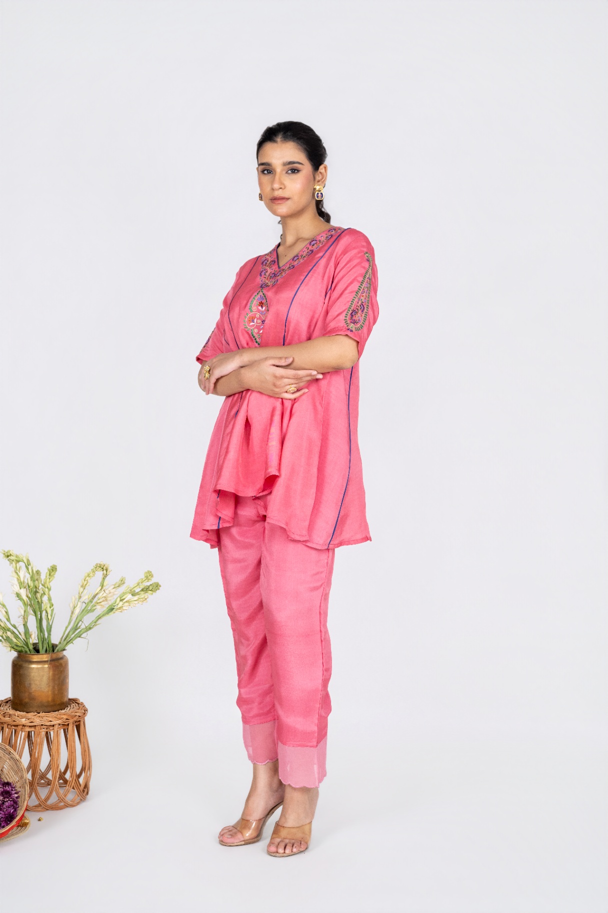 Roshanara Pink Co-ord Set