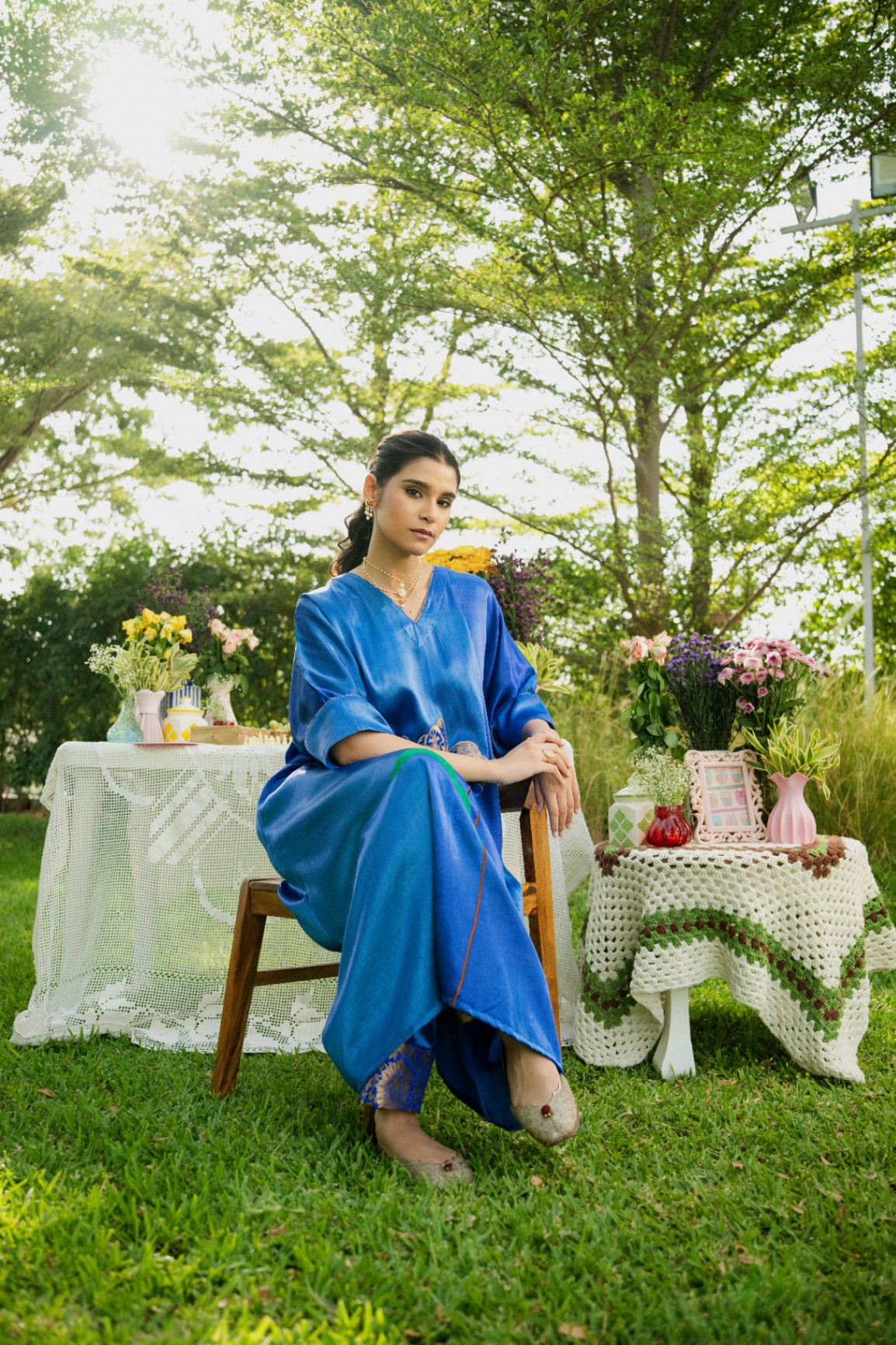 Solace Blue Kaftan