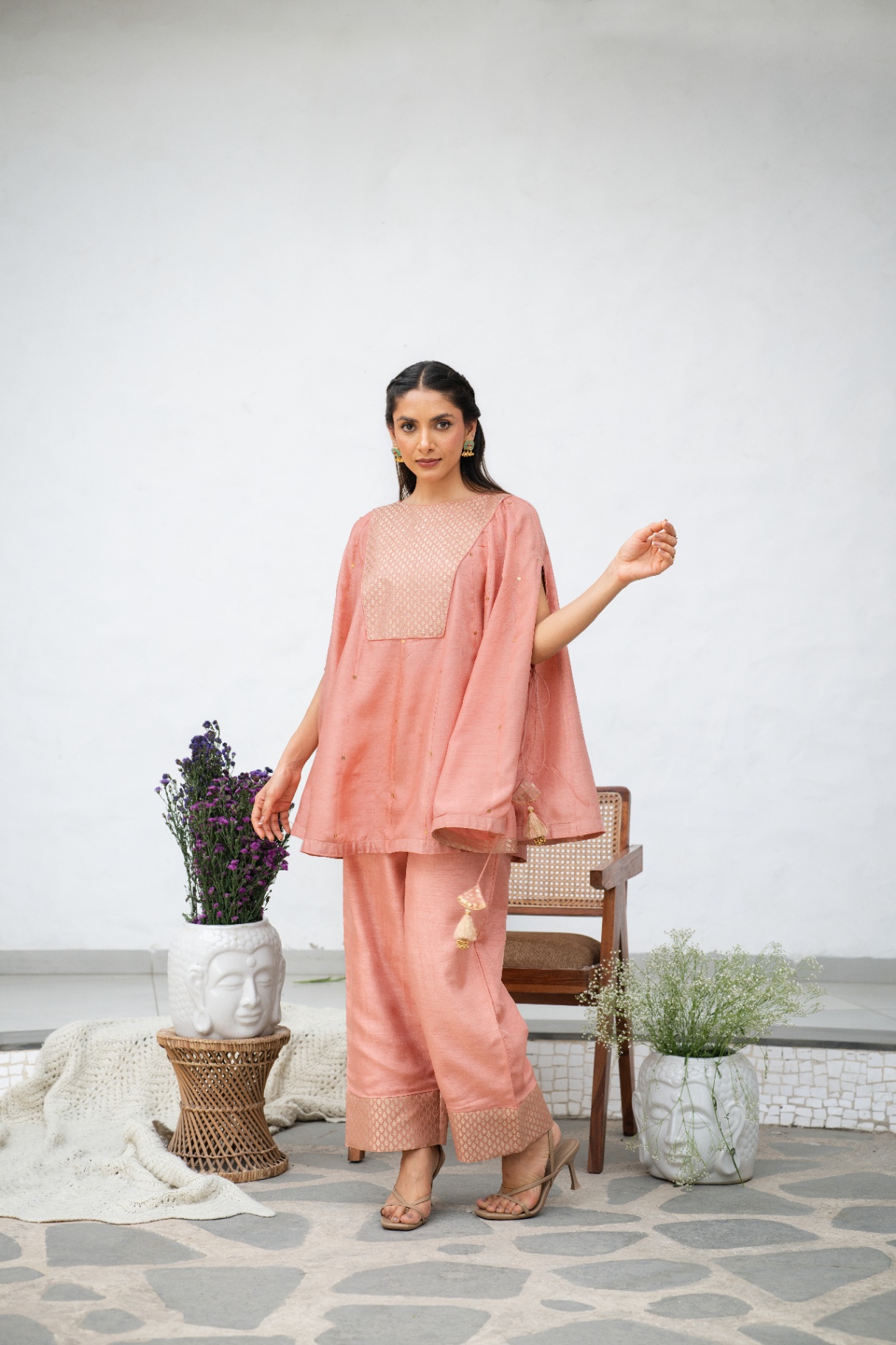 Nayra Peach Co-ord Set